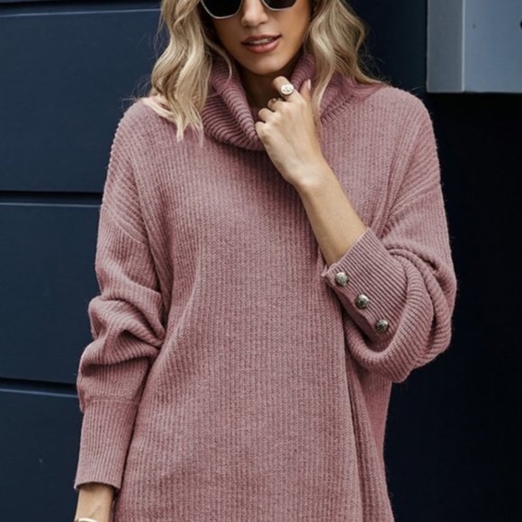 Ribbed knit pullover turtleneck SWEATER - CREAM - Picture 6 of 16